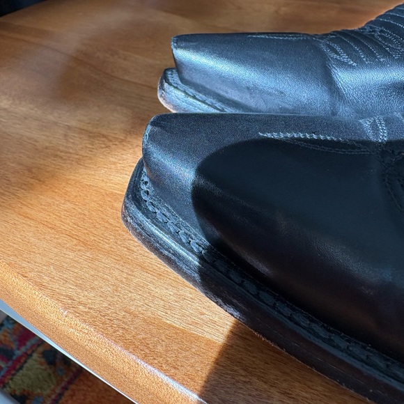 Lucchese Women’s Black Western Leather Boots - Picture 10 of 15